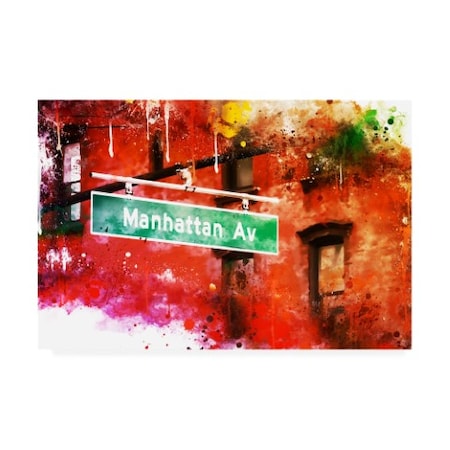 Philippe Hugonnard 'NYC Watercolor Collection - Manhattan Avenue' Canvas Art,12x19